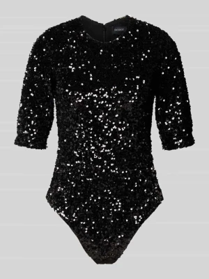 Body z cekinowym obszyciem model ‘CAMMIE’ bardot