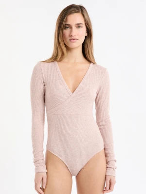 Body z długimi rękawami kopertowe Etam