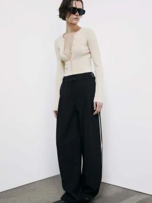 Body z dzianiny ściągaczowej z guzikami PATRIZIA PEPE