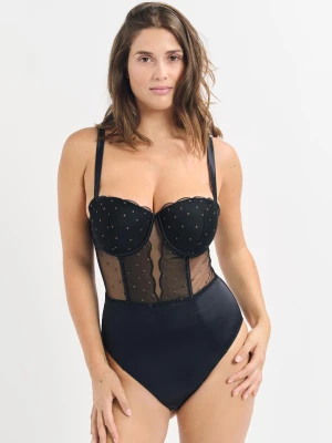 Body z fiszbinami z haftu Etam