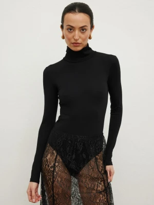 Body z golfem w kolorze BLACK - MODESSA-M Marsala