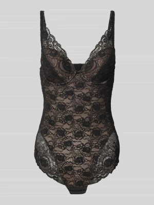 Body z koronki z zapięciem na haftkę model ‘Cyrile’ MARIE JO