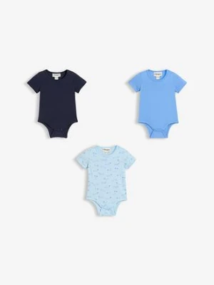 Body z krótkim rękawem z bawełny organicznej (3 szt.) bonprix