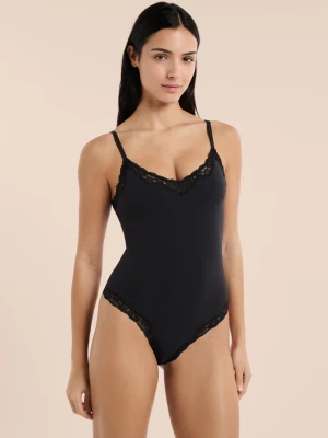 Body z mikrofibry i koronki Etam