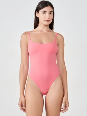 Body z mikrofibry z wbudowanym biustonoszem Etam