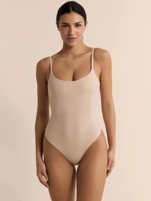 Body z mikrofibry ze zintegrowanym biustonoszem Etam