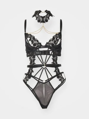Body ze stringami "ouvert" Ann Summers czarny