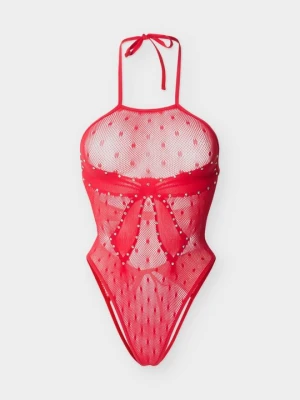 Body ze stringami "ouvert" Ann Summers czerwony