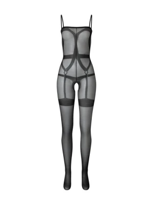 Body ze stringami "ouvert" CAMANO czarny