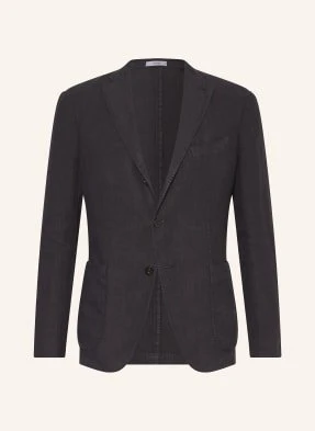 Boglioli Lniana Marynarka Extra Slim Fit blau