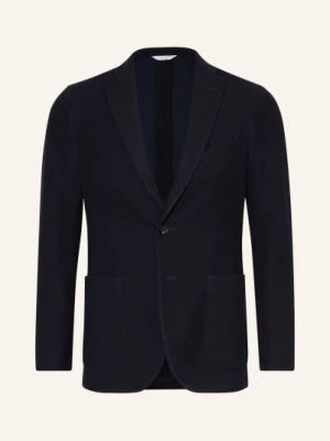 Boglioli Marynarka Z Dzianiny Extra Slim Fit blau GRANATOWY