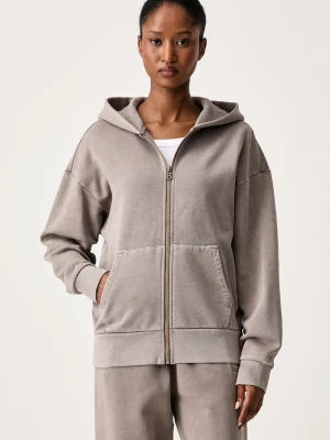 BOGNER Fire+Ice bluza rozpinana z kapturem damska bawełniana ILONA Bogner Fire + Ice beżowy