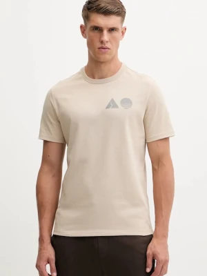 BOGNER Fire+Ice t-shirt bawełniany ADO męski kolor beżowy z nadrukiem 54369760