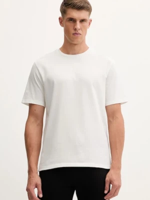 BOGNER Fire+Ice t-shirt bawełniany MICK męski kolor beżowy z nadrukiem 54349760