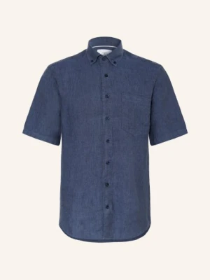 Bogner Koszula Z Krótkim Rękawem Lykos-5 Comfort Fit Z Lnu blau