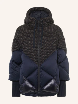Bogner Kurtka Puchowa Sheryl-d3 Z Mieszanki Materiałów Z Brokatową Przędzą blau