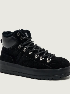 Bogner Ocieplane sneakersy Antwerp M 16 | zamsz | shearling czarny