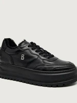 Bogner Ocieplane sneakersy DUBLIN 3A | shearling | skóra