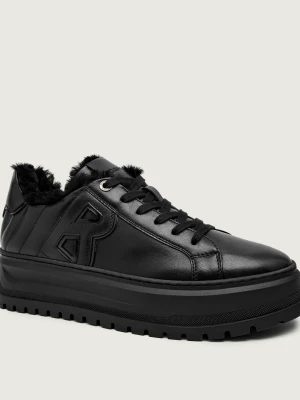 Bogner Skórzane sneakersy DUBLIN 2 A | shearling | z dodatkiem wełny