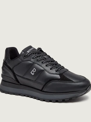 Bogner Skórzane sneakersy Newport 15 A | zamsz czarny