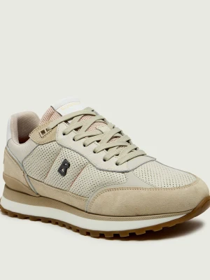 Bogner Skórzane sneakersy NEWPORT 4 C | zamsz beżowy