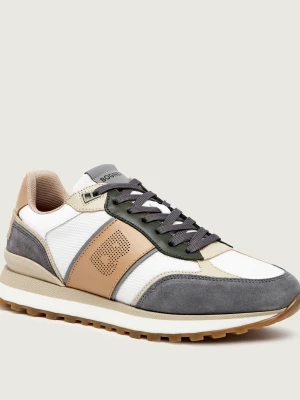 Bogner Skórzane sneakersy Newport 8A | zamsz beżowy