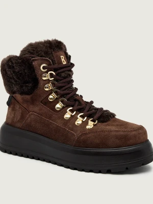 Bogner Skórzane trapery ANTWERP L 23 A | shearling