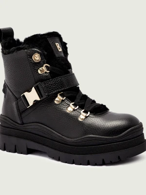 Bogner Skórzane trapery AROSA 10 | shearling