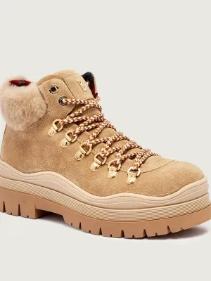 Bogner Skórzane trapery AROSA 9 | shearling