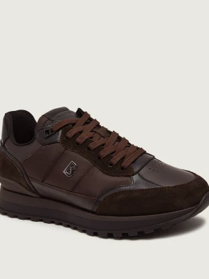 Bogner Sneakersy Newport 15 B | zamsz brązowy