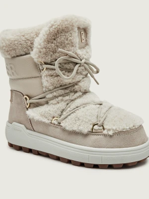 Bogner Śniegowce Chamonix S 10 C | shearling | zamsz | skóra beżowy