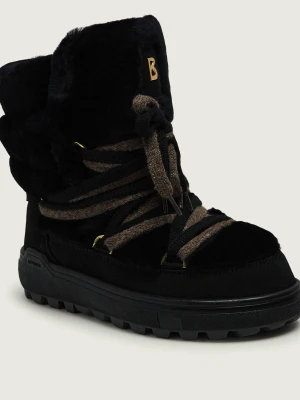Bogner Śniegowce Chamonix S 10 E | zamsz | wełna | shearling czarny