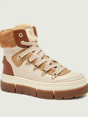 Bogner Śniegowce Vaduz S 4 B | shearling | skóra beżowy