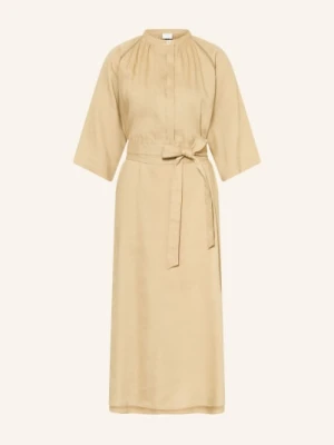Bogner Sukienka Catelyn Z Lnem I Rękawami 3/4 beige