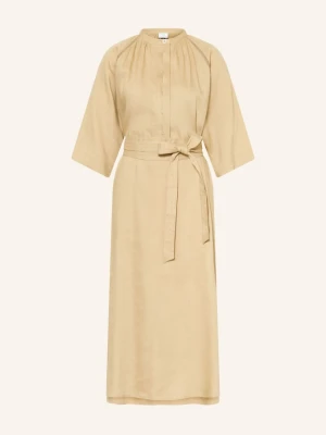 Bogner Sukienka Catelyn Z Lnem I Rękawami 3 / 4 beige JASNOBRĄZOWY