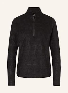 Bogner Sweter Typu Troyer Z Polaru medita2 schwarz