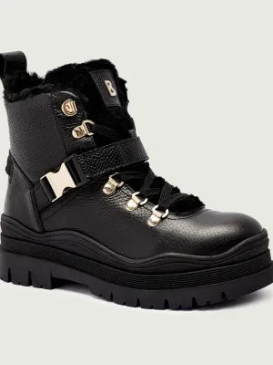 Bogner Skórzane trapery AROSA 10 | shearling