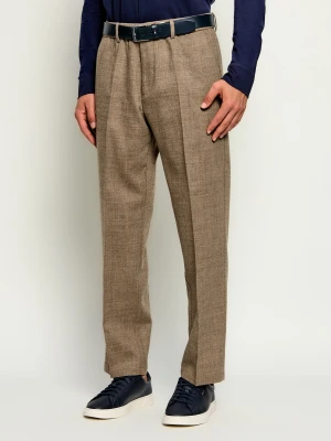 Bogner Wełniane spodnie Marcus -4 | Regular Fit beżowy