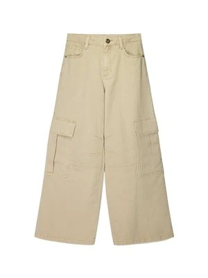 Bojówki Bershka taupe