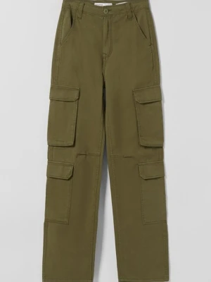 Bojówki Bershka khaki