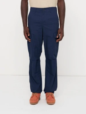 Bojówki Carhartt WIP niebieski