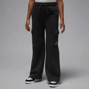 Bojówki dla dużych dzieci Jordan Brooklyn Fleece - Czerń