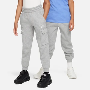 Bojówki dla dużych dzieci Nike Sportswear Club Fleece - Szary