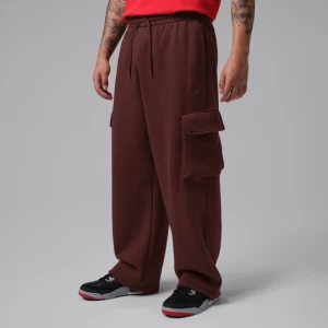 Bojówki męskie z dzianiny o kroju oversize Jordan Brooklyn - Brązowy