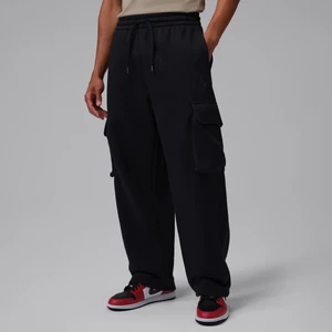 Bojówki męskie z dzianiny o kroju oversize Jordan Brooklyn - Czerń