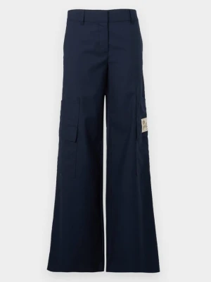 Bojówki Off White granatowy