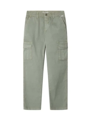 Bojówki Pepe Jeans oliwkowy