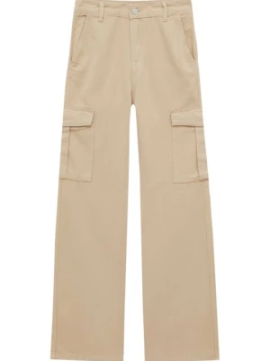 Bojówki PULL&BEAR beżowy