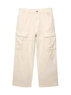 Bojówki PULL&BEAR biały
