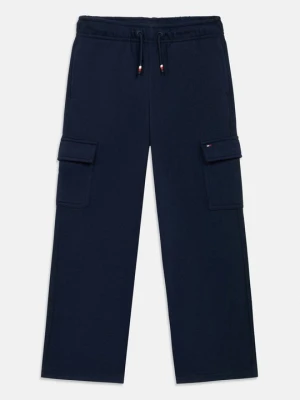 Bojówki Tommy Hilfiger granatowy